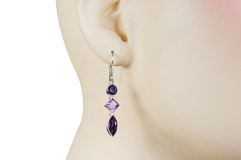 SKU 11278 unique Amethyst earrings Jewelry