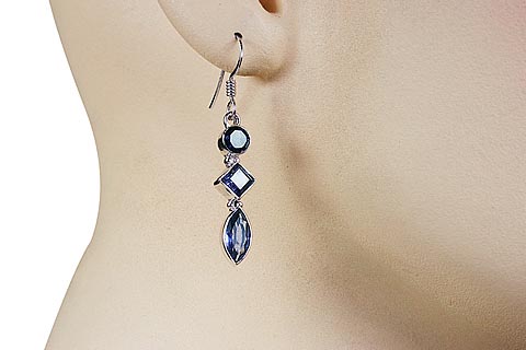 SKU 11279 unique Iolite earrings Jewelry