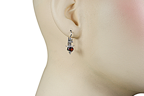 SKU 11315 unique Garnet earrings Jewelry