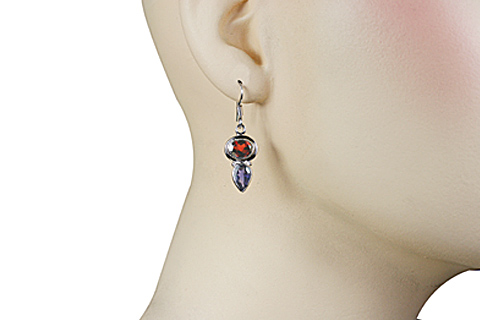 SKU 11323 unique Garnet earrings Jewelry
