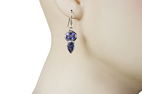 SKU 11324 unique Iolite earrings Jewelry