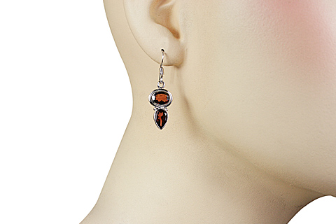 SKU 11327 unique Garnet earrings Jewelry