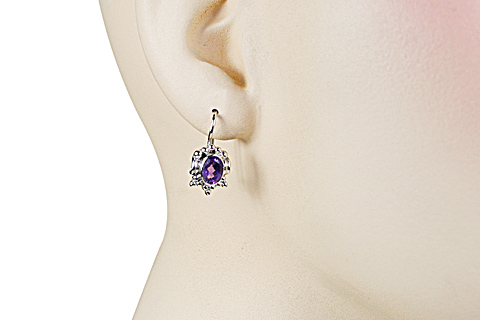 SKU 11328 unique Amethyst earrings Jewelry