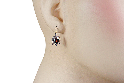 SKU 11329 unique Garnet earrings Jewelry