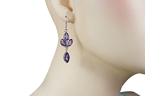 SKU 11337 unique Amethyst earrings Jewelry