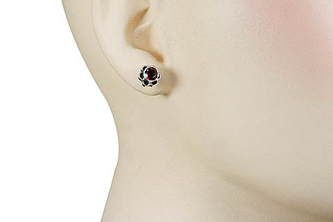 SKU 11360 unique Garnet earrings Jewelry