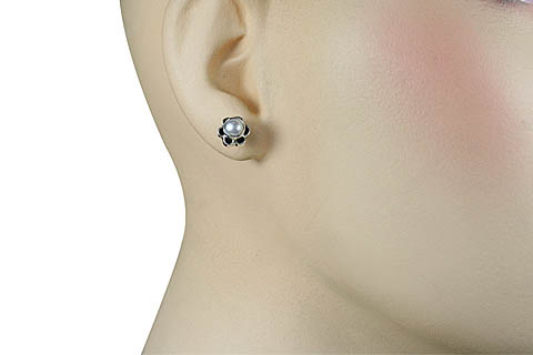 SKU 11362 unique Pearl earrings Jewelry
