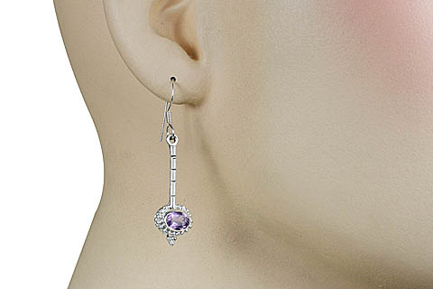 SKU 11370 unique Amethyst earrings Jewelry