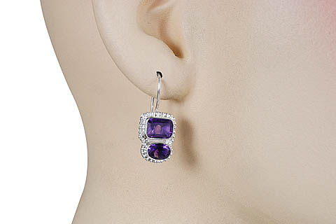 SKU 11377 unique Amethyst earrings Jewelry
