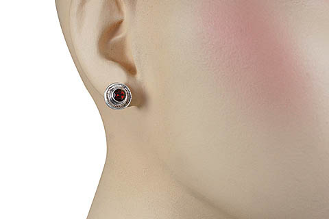SKU 11384 unique Garnet earrings Jewelry