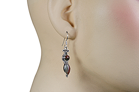 SKU 11512 unique Bloodstone earrings Jewelry