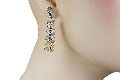 SKU 11549 unique Lemon Quartz earrings Jewelry