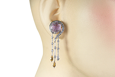 SKU 11552 unique Amethyst earrings Jewelry