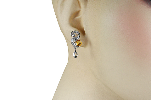 SKU 11556 unique Citrine earrings Jewelry