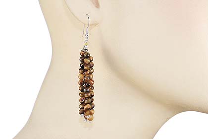 SKU 11842 unique Tiger eye earrings Jewelry
