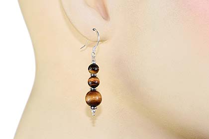 SKU 11864 unique Tiger eye earrings Jewelry