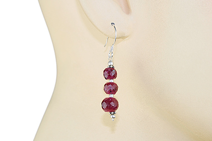 SKU 11878 unique Ruby earrings Jewelry
