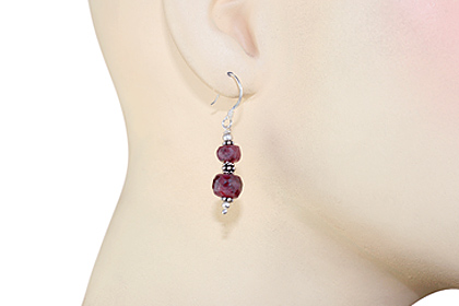 SKU 11879 unique Ruby earrings Jewelry