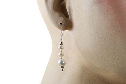SKU 11885 unique Pearl earrings Jewelry