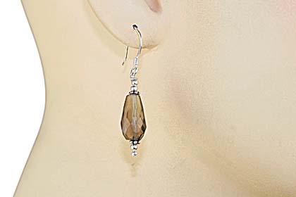 SKU 11902 unique Smoky Quartz earrings Jewelry