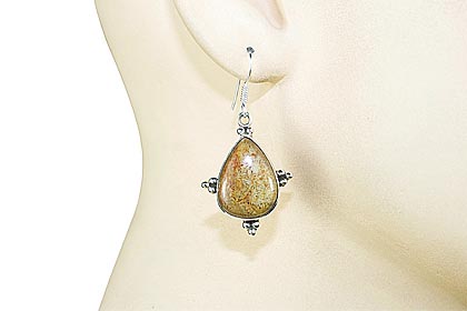 SKU 11984 unique Jasper earrings Jewelry