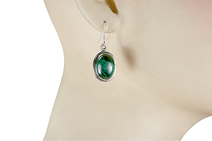 SKU 11991 unique Malachite earrings Jewelry