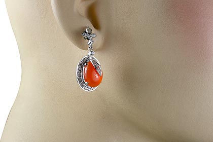SKU 12055 unique Carnelian earrings Jewelry