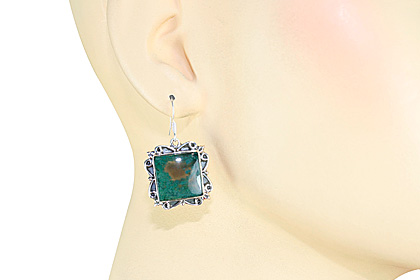 SKU 12088 unique Moss Agate earrings Jewelry