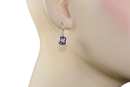 SKU 12173 unique Amethyst earrings Jewelry