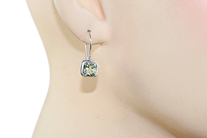 SKU 12174 unique Green amethyst earrings Jewelry