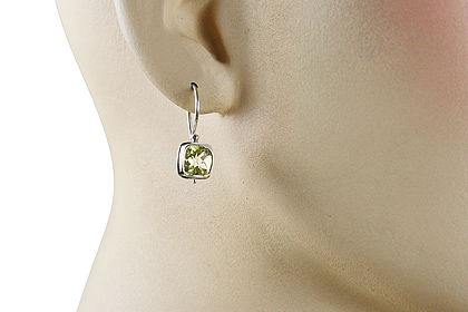SKU 12175 unique Lemon Quartz earrings Jewelry