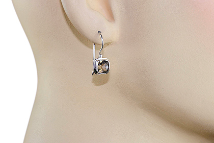 SKU 12177 unique Smoky Quartz earrings Jewelry