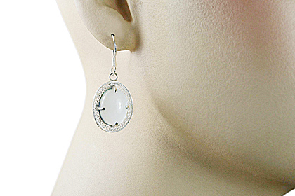 SKU 12187 unique Chalcedony earrings Jewelry