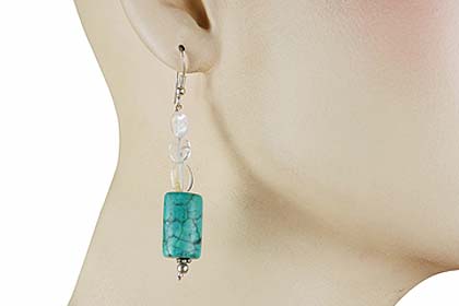 SKU 12389 unique Turquoise earrings Jewelry