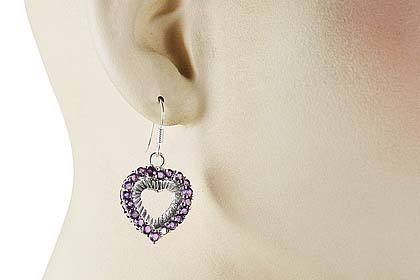 SKU 12395 unique Amethyst earrings Jewelry
