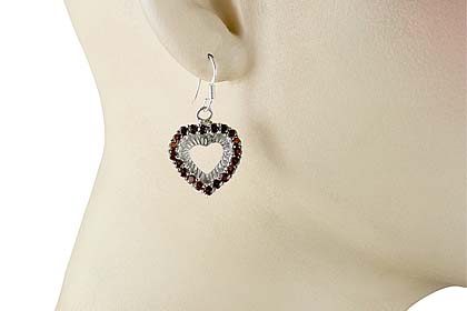 SKU 12398 unique Garnet earrings Jewelry