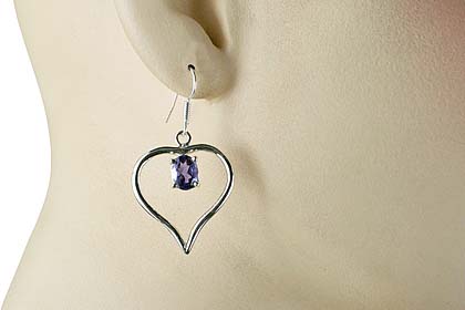 SKU 12417 unique Iolite earrings Jewelry