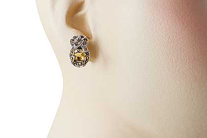 SKU 12556 unique Citrine earrings Jewelry