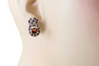 SKU 12558 unique Garnet earrings Jewelry
