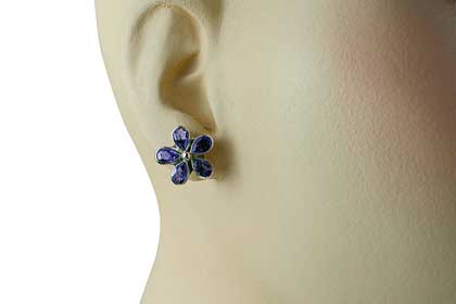 SKU 12565 unique Iolite earrings Jewelry