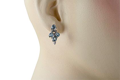 SKU 12579 unique Blue topaz earrings Jewelry