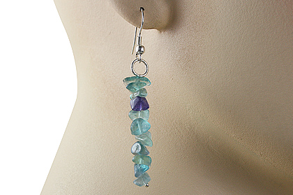 SKU 12747 unique Fluorite earrings Jewelry