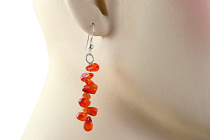 SKU 12748 unique Carnelian earrings Jewelry