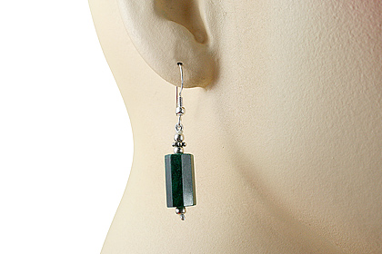 SKU 12775 unique Malachite earrings Jewelry