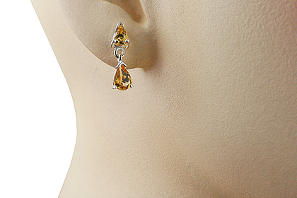 SKU 12797 unique Citrine earrings Jewelry