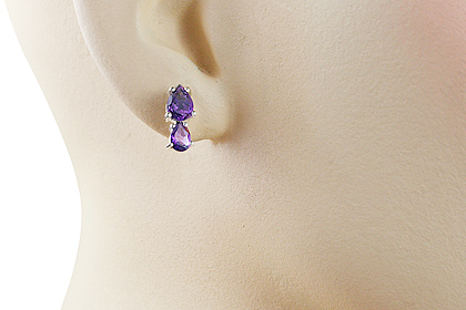 SKU 12823 unique Amethyst earrings Jewelry