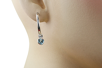 SKU 12844 unique Blue topaz earrings Jewelry