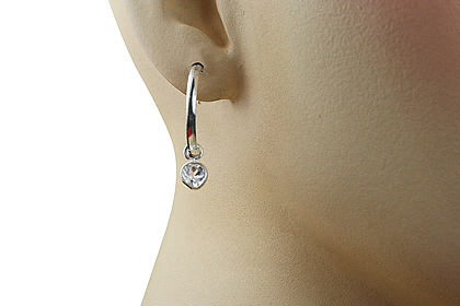 SKU 12846 unique White topaz earrings Jewelry