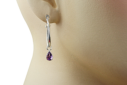 SKU 12852 unique Amethyst earrings Jewelry