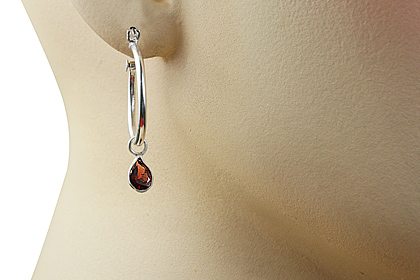 SKU 12853 unique Garnet earrings Jewelry